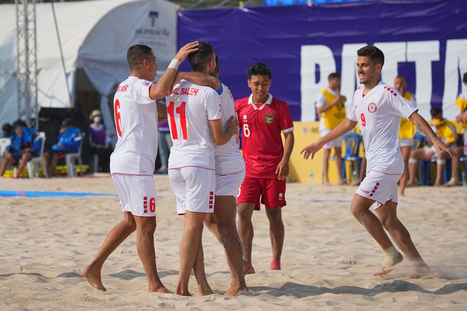 Football Lebanon - فوز كبير للبنان على إندونيسيا في الجولة الثانية من كأس آسيا للشاطئية