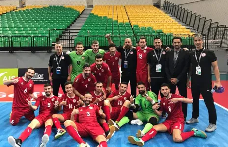 Football Lebanon - لبنان يتخطى الاردن في تصفيات الصالات
