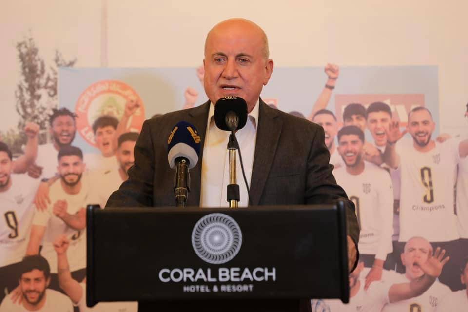 Football Lebanon - حيدر خلال حفل استقبال نادي العهد: زمن رمي الأندية فشلها على الاتحاد ولى..