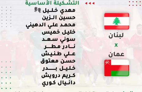 Football Lebanon - قائمة منتخب لبنان الأول في المباراة الوديّة اليوم أمام نظيره العماني