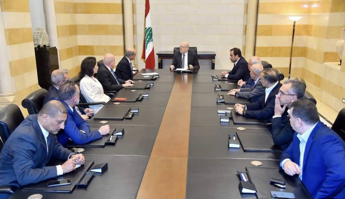 Football Lebanon - ميقاتي وكلاس في لقاء مع حيدر والأندية الكروية