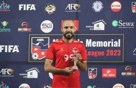 Football Lebanon - أحمد حجازي يسجل هدفين في أول ظهور له في النيبال