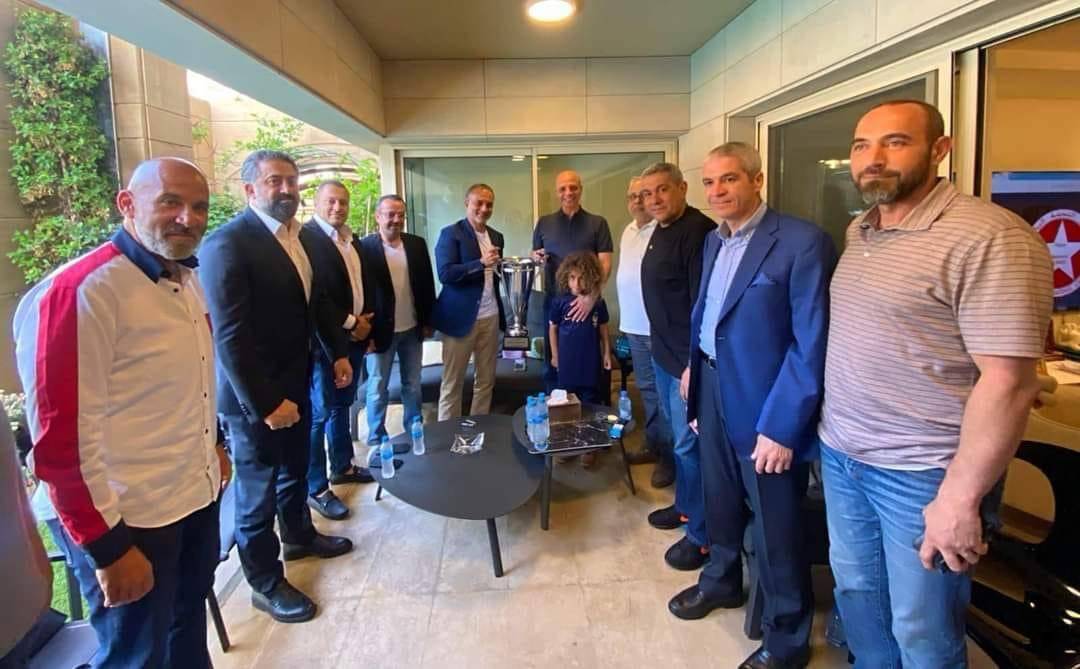 Football Lebanon - هاشمية يستقبل زعني على رأس وفد من نادي النجمة