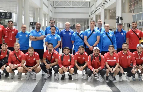 Football Lebanon - بعثة المنتخب الوطني تغادر الى أوديشا