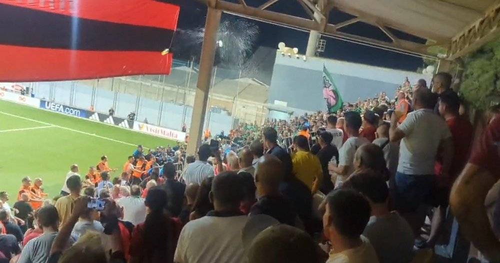 Football Lebanon - بعد هتاف "فلسطين"... "ويفا" يحقّق في شغب رافق مباراة ماكابي في مالطا
