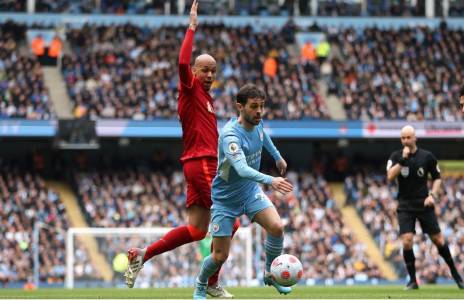 Football Lebanon - التعادل الإيجابي ينهي قمة الصراع على اللقب بين مانشستر سيتي وليفربول