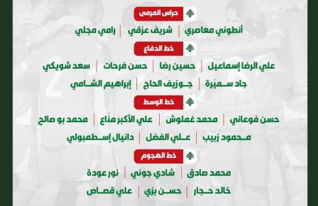 Football Lebanon - قائمة منتخبنا الأولمبي المستدعاة للمشاركة في تصفيات كأس آسيا دون 23 عامًا 2026