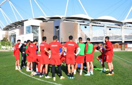Football Lebanon - منتخب لبنان أجرى مرانه  الرئيسي في مشهد