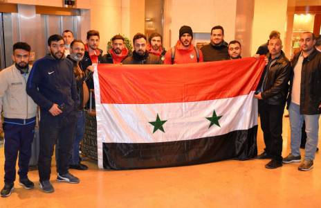 Football Lebanon - وصول بعثة المنتخب السوري الى بيروت