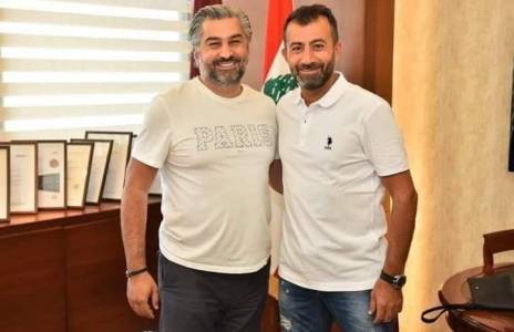 Football Lebanon - رئيس نادي النجمة اسعد الصقال يودع اللاعبين