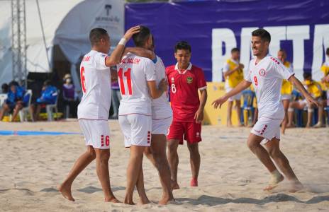 Football Lebanon - فوز كبير للبنان على إندونيسيا في الجولة الثانية من كأس آسيا للشاطئية