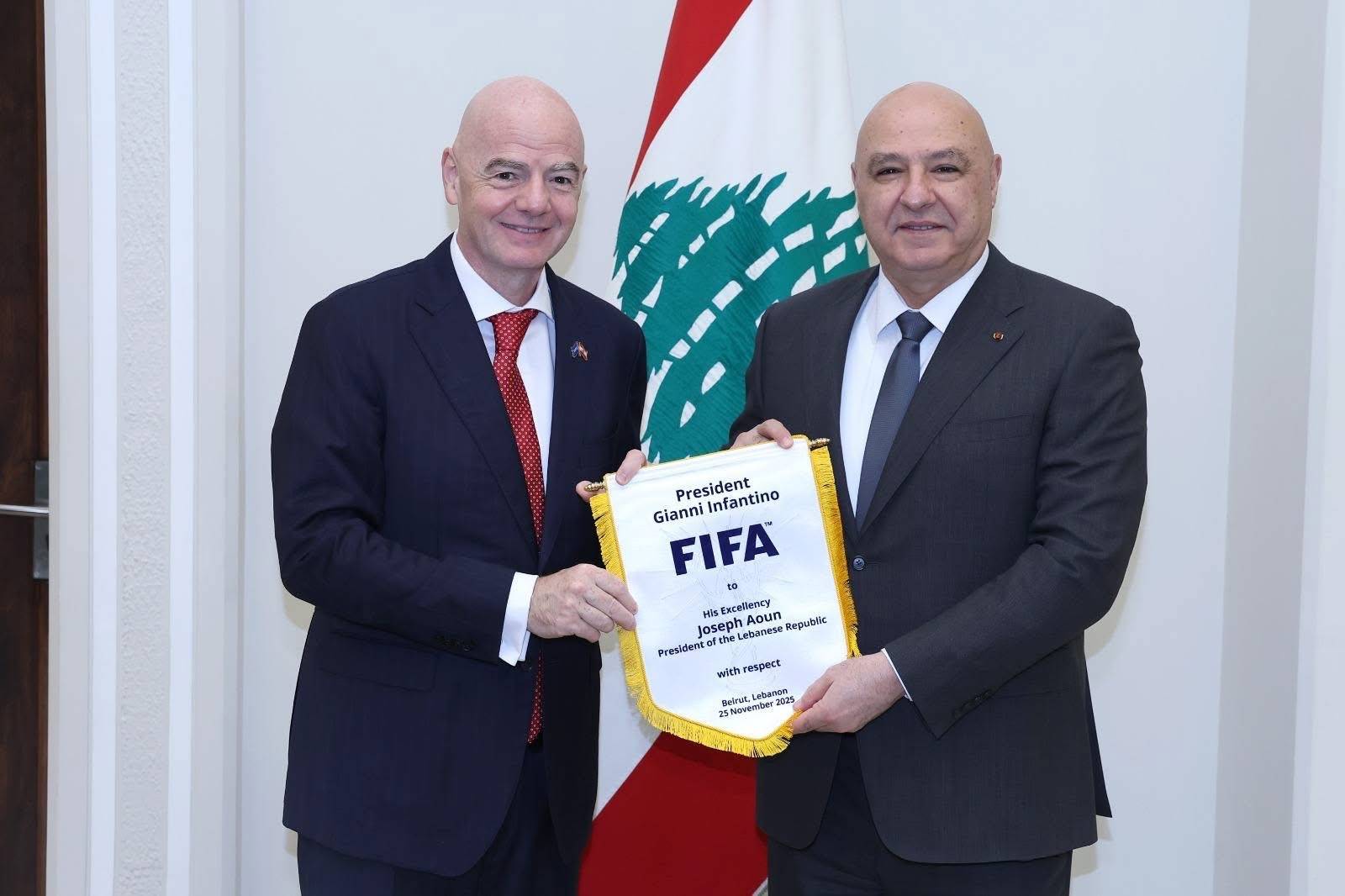 Football Lebanon - إنفانتينو: فخور بحصولي على الجنسية اللبنانية