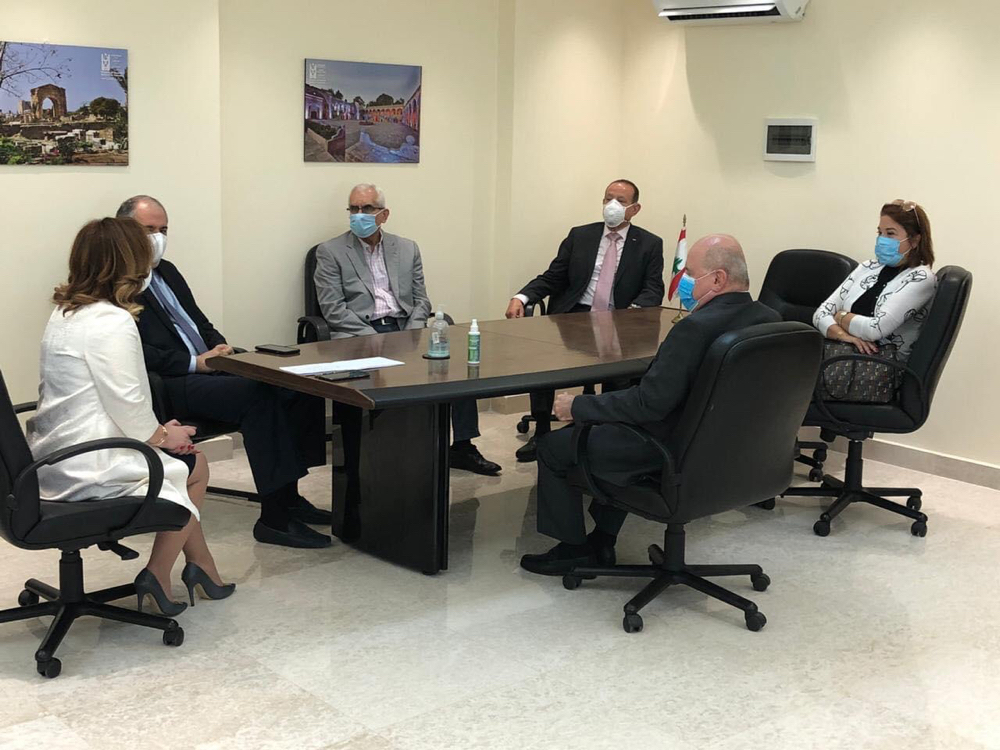 Football Lebanon - وفد اللجنة الأولمبية اللبنانية يزور وزيرة الشباب والرياضة
