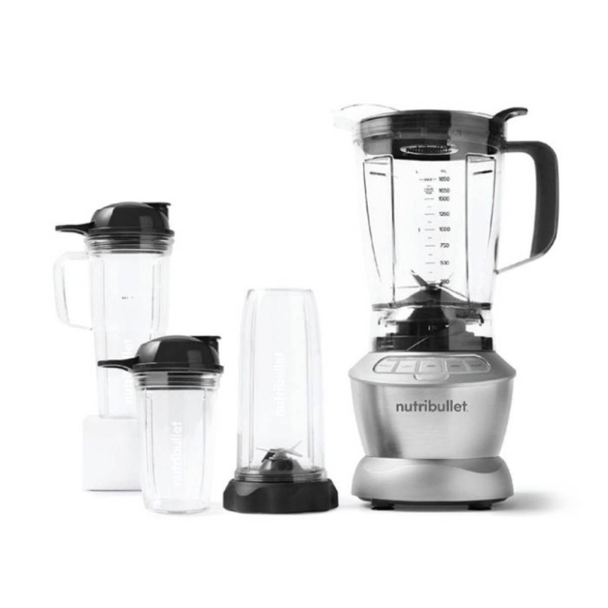 Nutribullet Full Size Blender + Combo, 1200w (silver), Nbc-1110a, Nbc-1110a