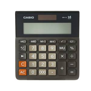 Casio Mini Desk Mh-14-bk-w-dp(ph) Calculator