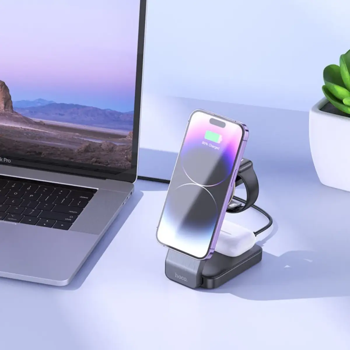 Hoco Folding Magnetic Wireless Charger CQ3
