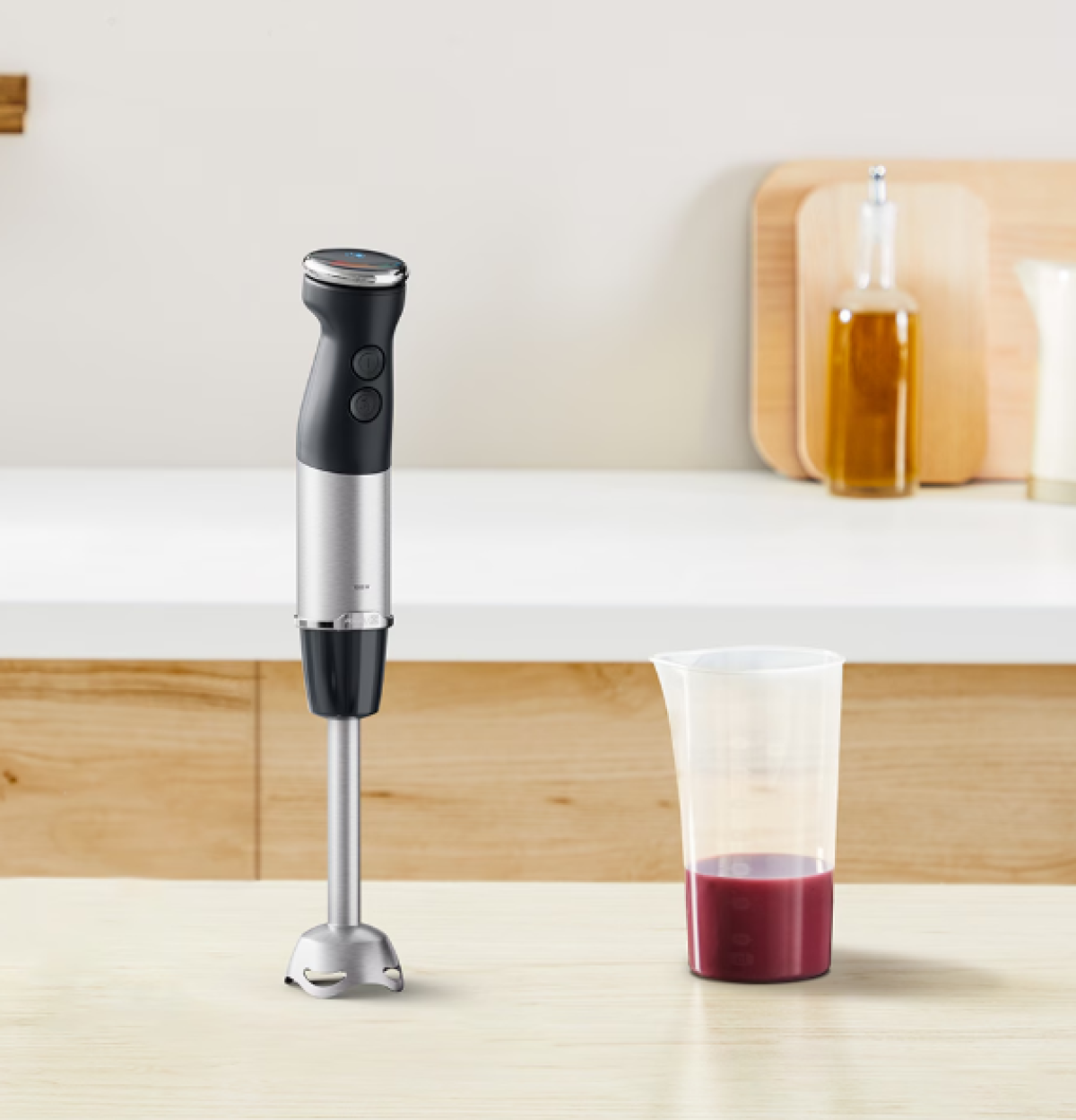 Tefal Quickchef+ HB671830 Hand blender 1000 W Black Stainless steel