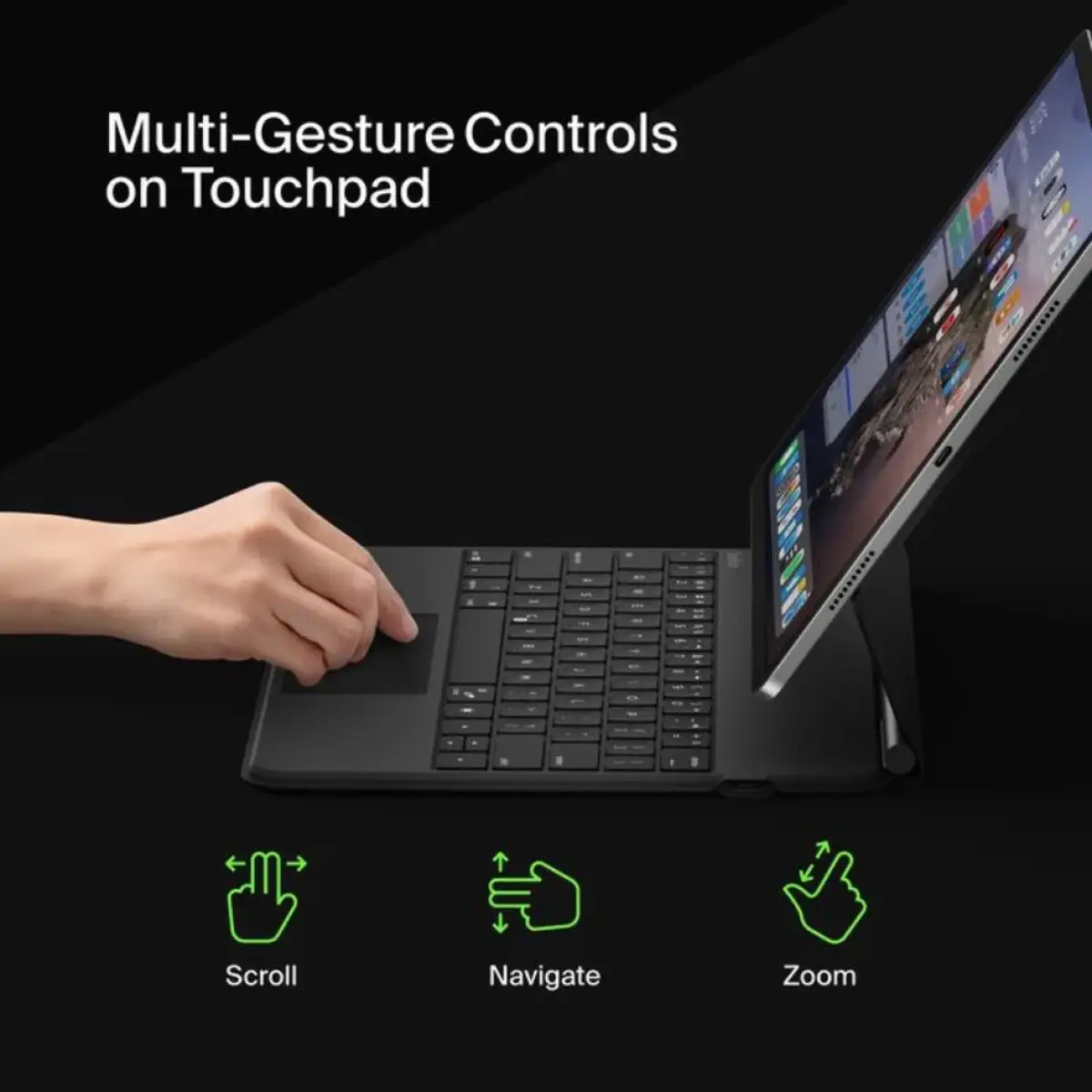 Belkin Pro Keyboard Case with Magnetic Stand for iPad Pro 13 (M4) - English - Arabic