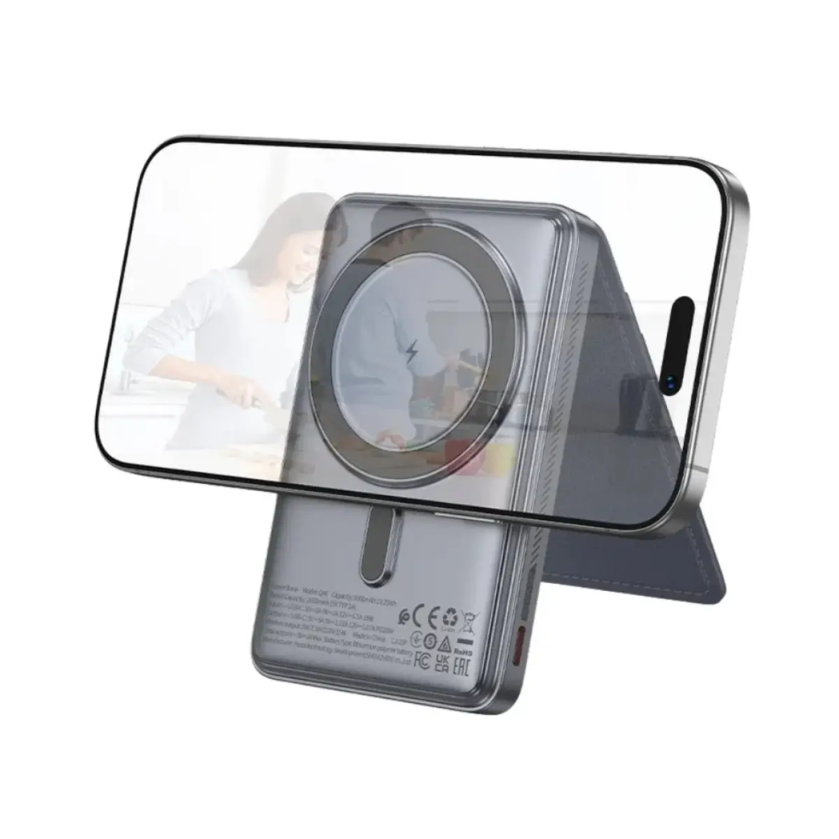 Hoco PD20W Magnetic Power Bank with Card Phone Holder Q46
