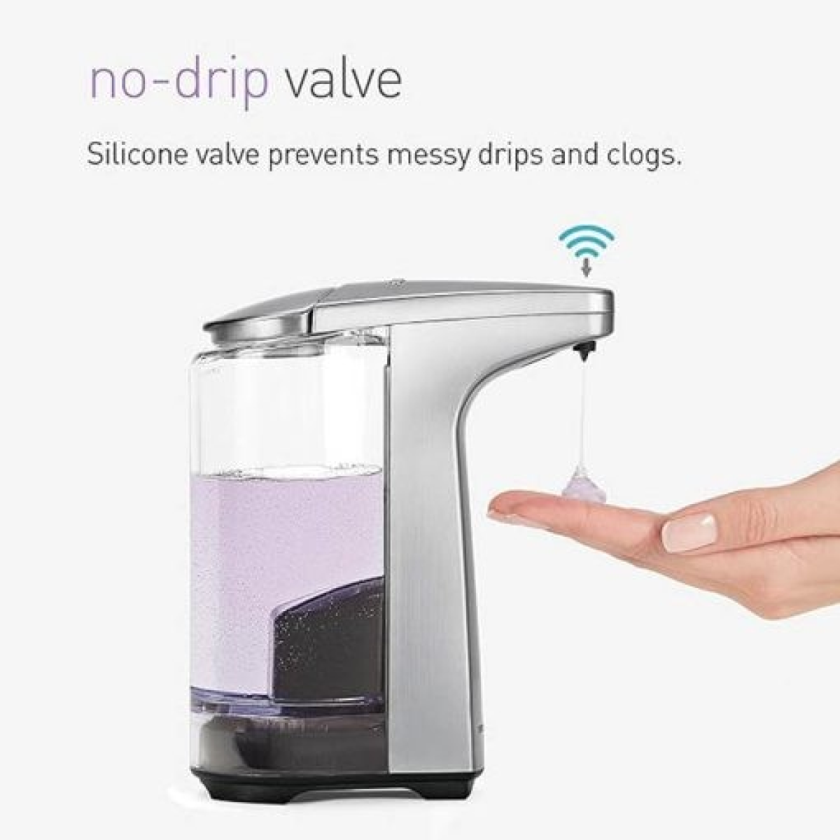 Simplehuman ST1023 Compact Sensor Pump,Brushed Nickel,with Soap Sample, 237ml