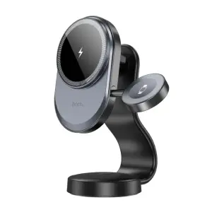 Hoco HW28 2-in-1 Wireless Fast Charging Car Holder