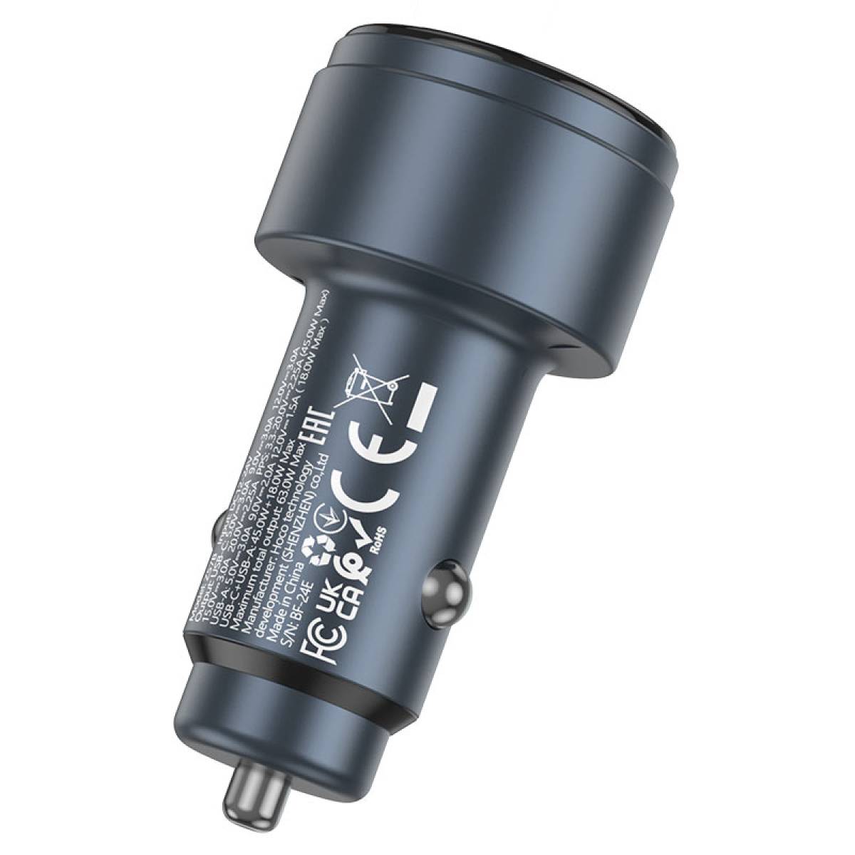 Hoco Car charger Z57B Glorious 63W cable set