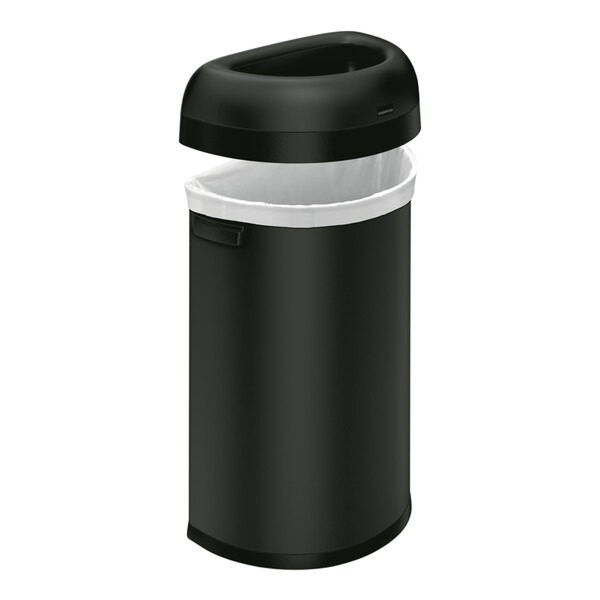 Simplehuman 60l semi round open bullet bin, matte black