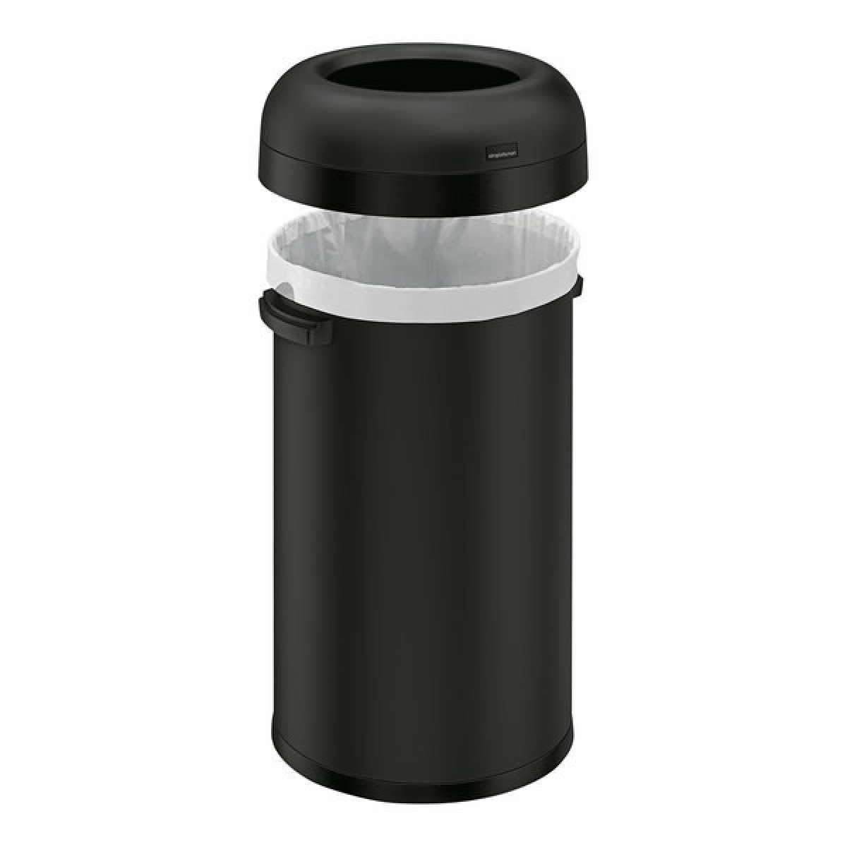 Simplehuman 60l open bullet bin, matte black
