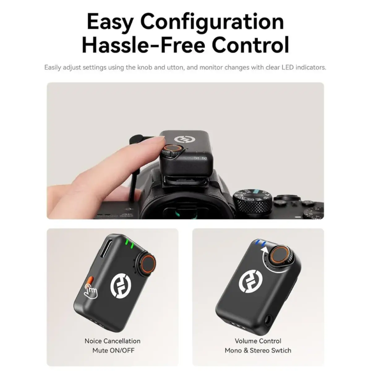 Hollyland Lark M2S Combo - Wireless Lavalier Microphone