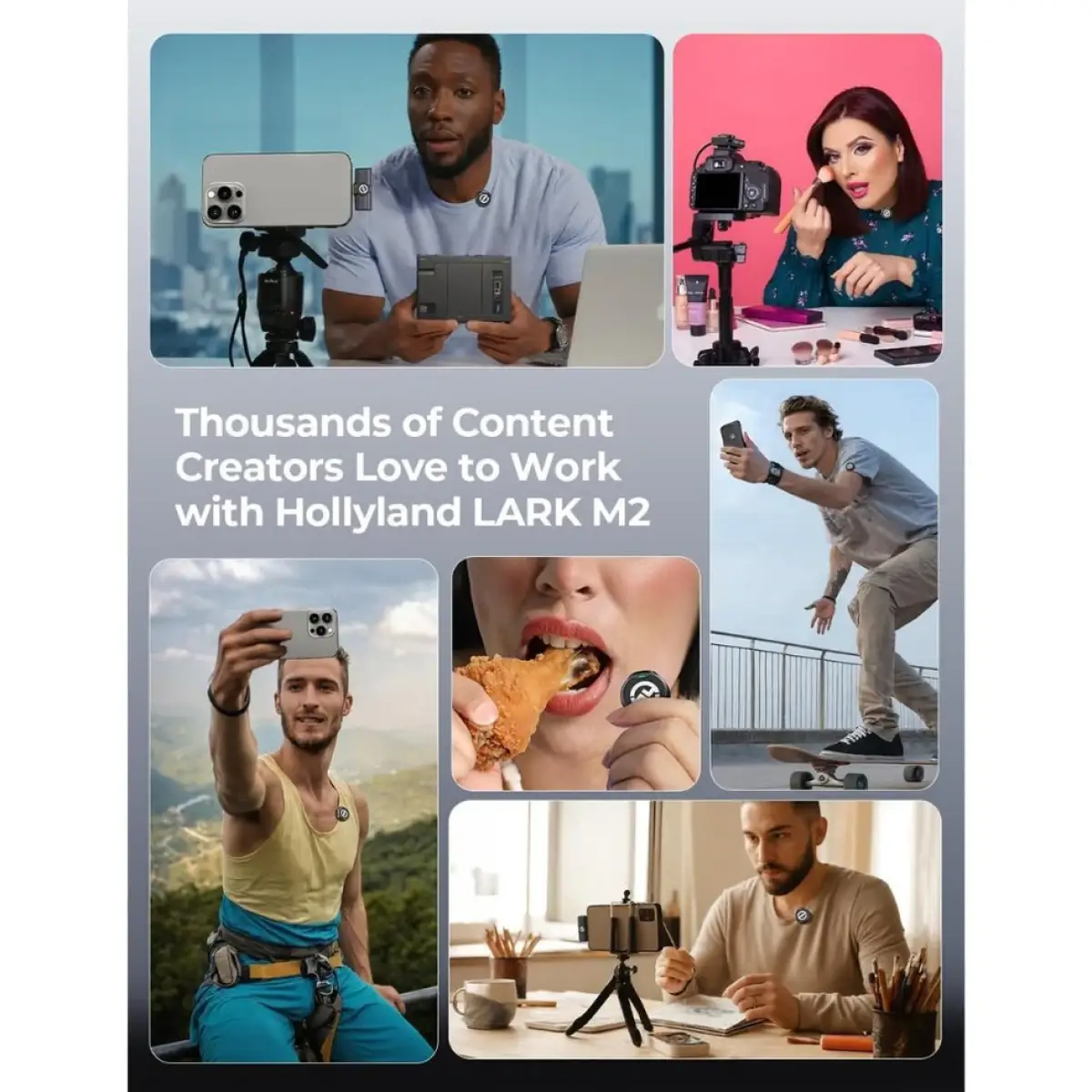 Hollyland Lark M2 Wireless Lavalier Microphone Combo