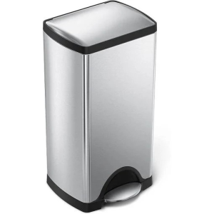 Simplehuman 30l rectangular pedal bin, brushed