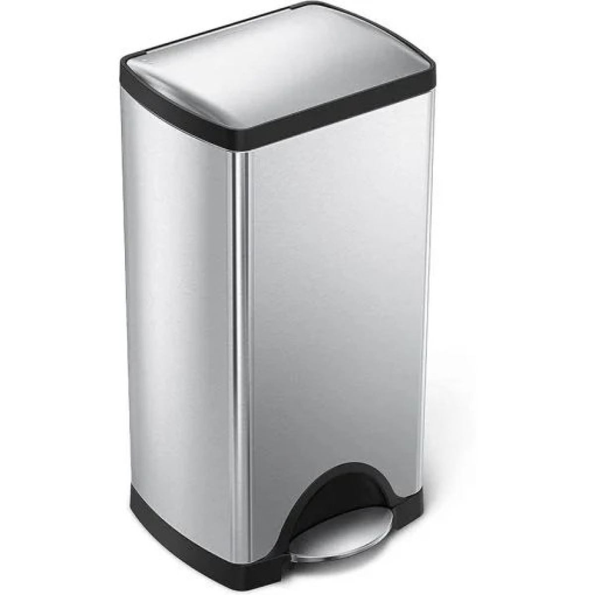 Simplehuman 30l rectangular pedal bin, brushed