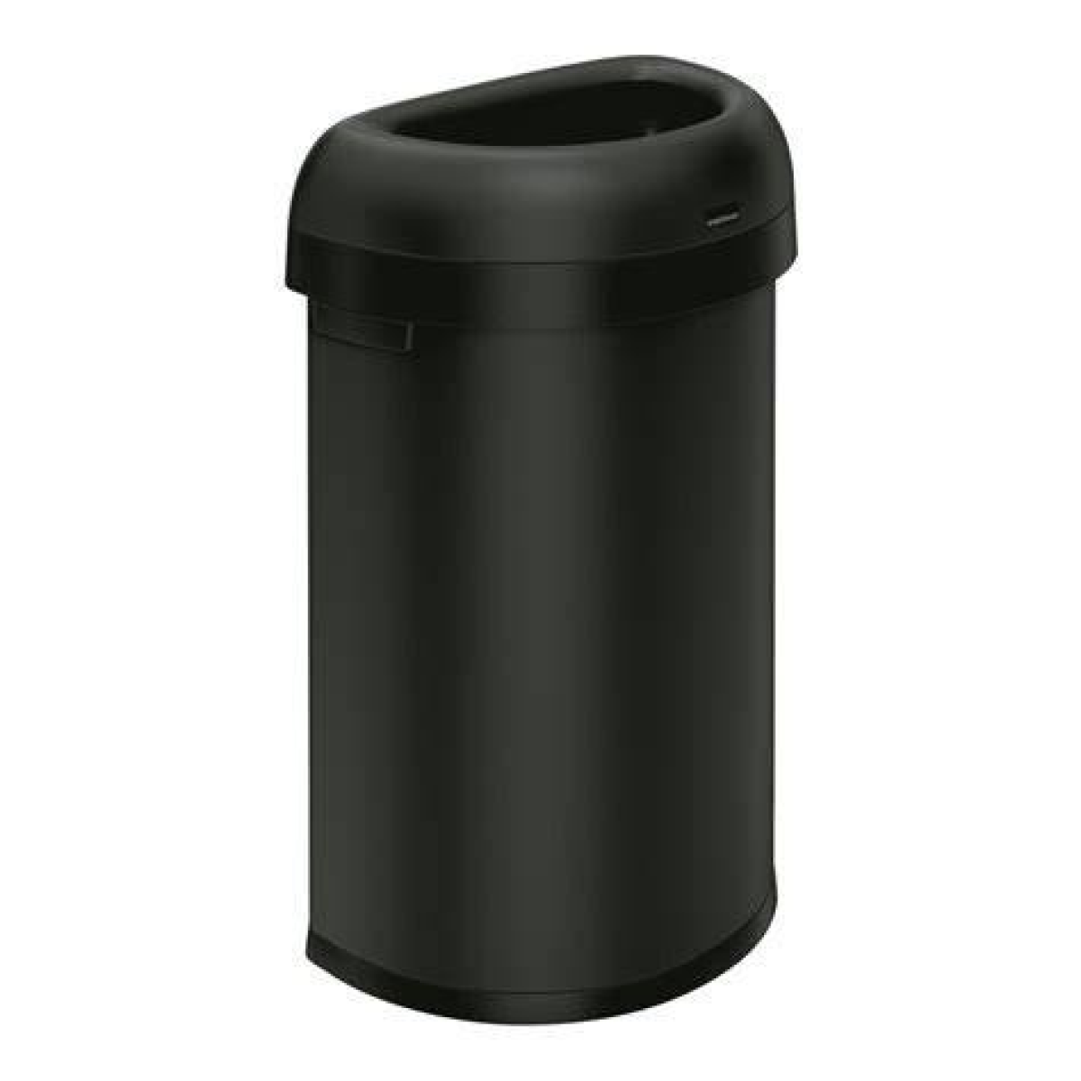 Simplehuman 60l semi round open bullet bin, matte black