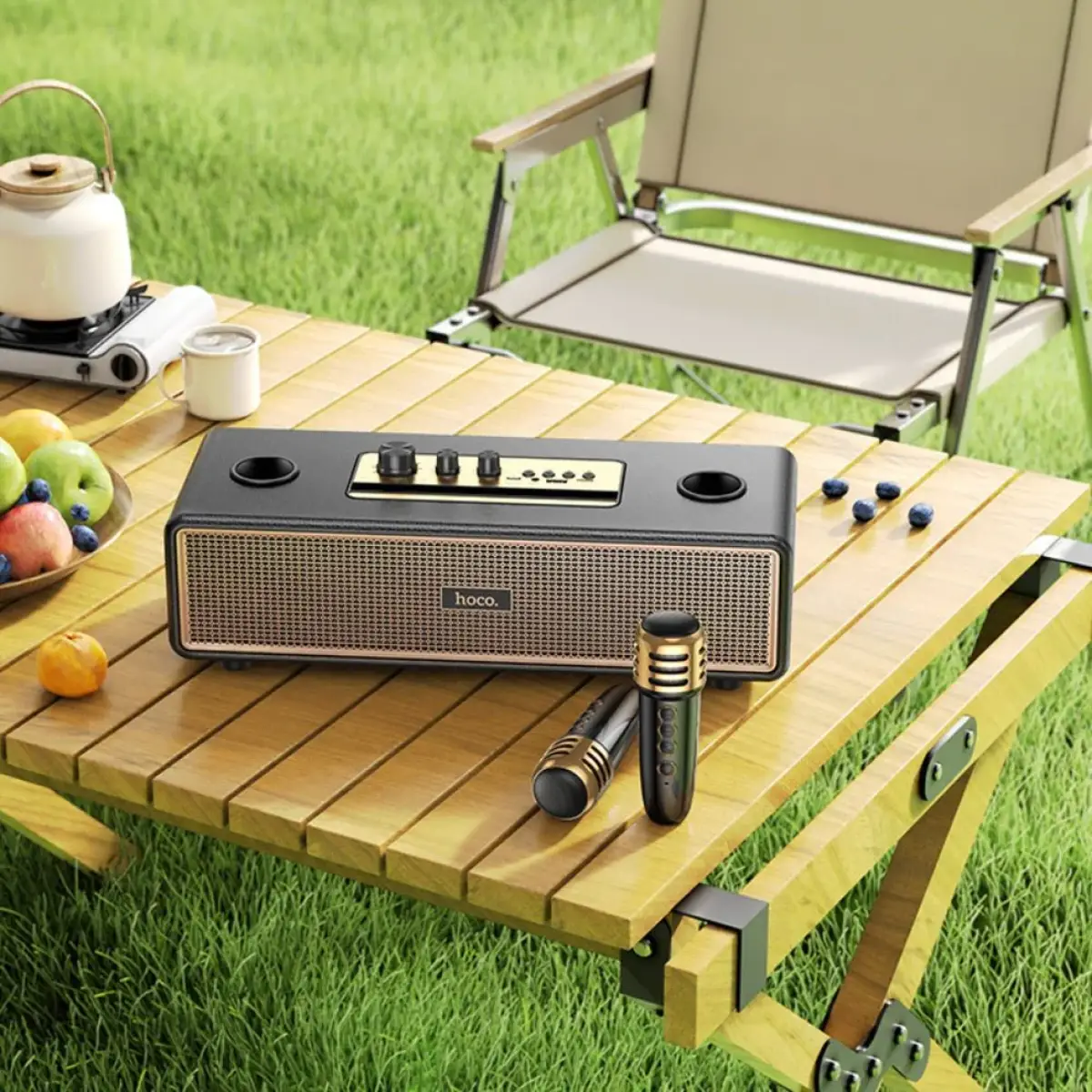 Hoco Graceful Wireless Dual-Mic Portable Karaoke Speaker