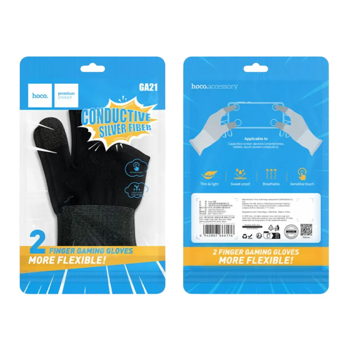 Hoco Eagle Claw Gaming Gloves Two-Finger