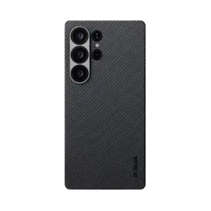 Pitaka Galaxy S25 Ultra Edge Case (600D Black/Grey-Twill)