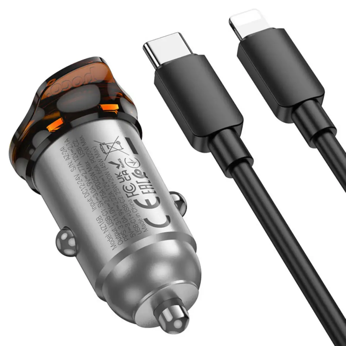 Hoco 45W Car Charger USB-C Hoco Fast Charge iPhone