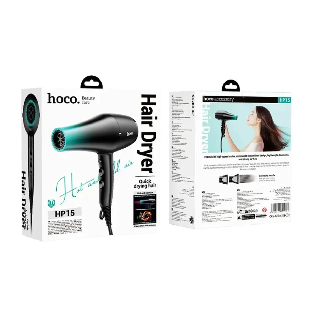 Hoco Hot and Cold Air Hair Dryer HP15