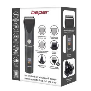 Beper Trimmer Set For Face, Hair And Body - Trimx 12, P304cap050