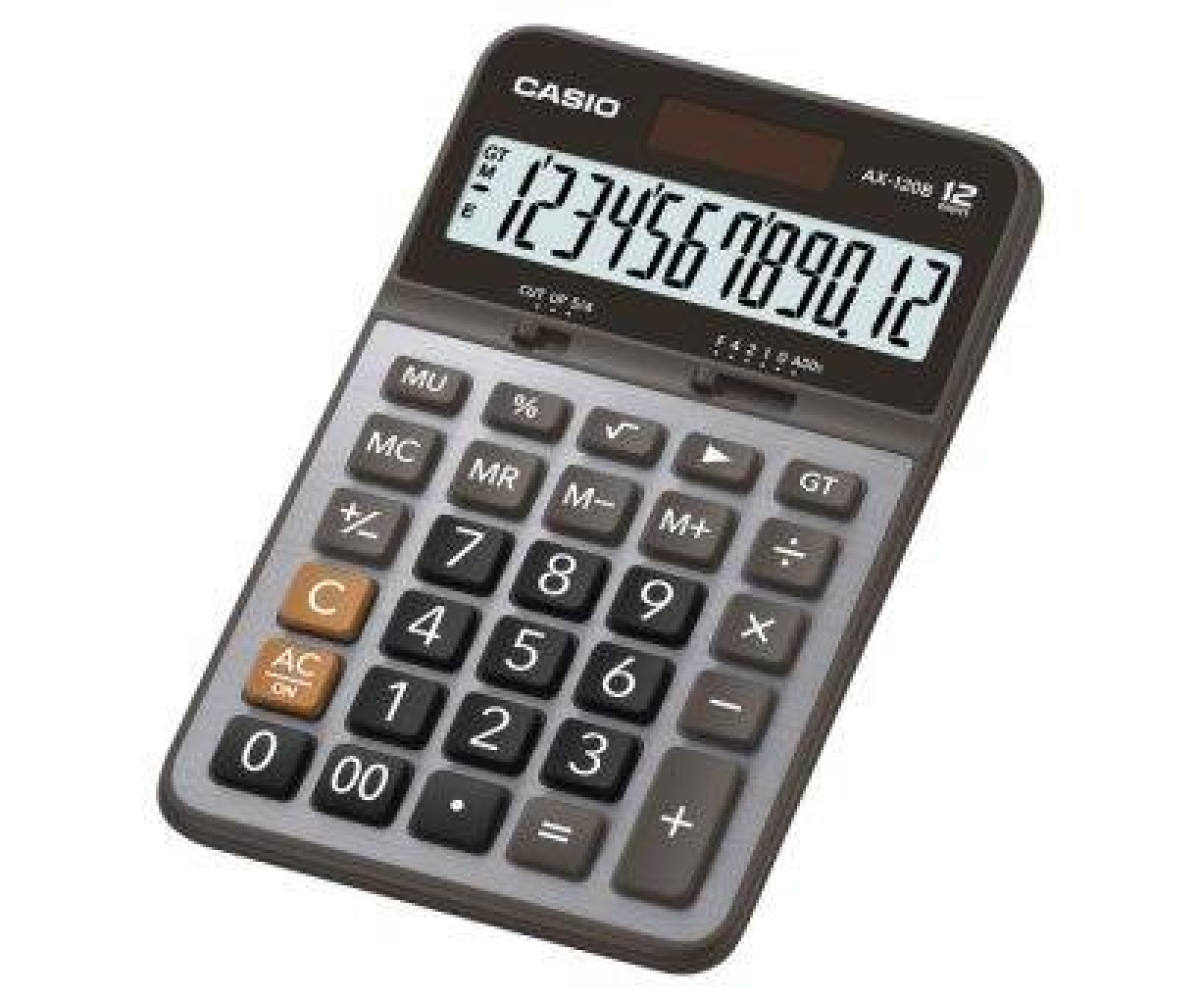Casio Compact Desk Type Ax-120b Calculator