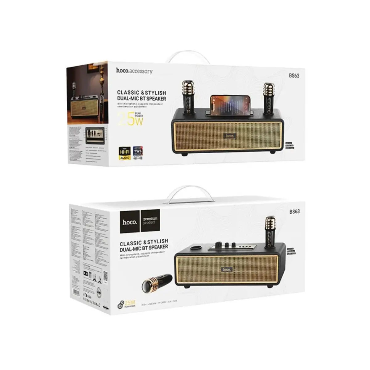 Hoco Graceful Wireless Dual-Mic Portable Karaoke Speaker