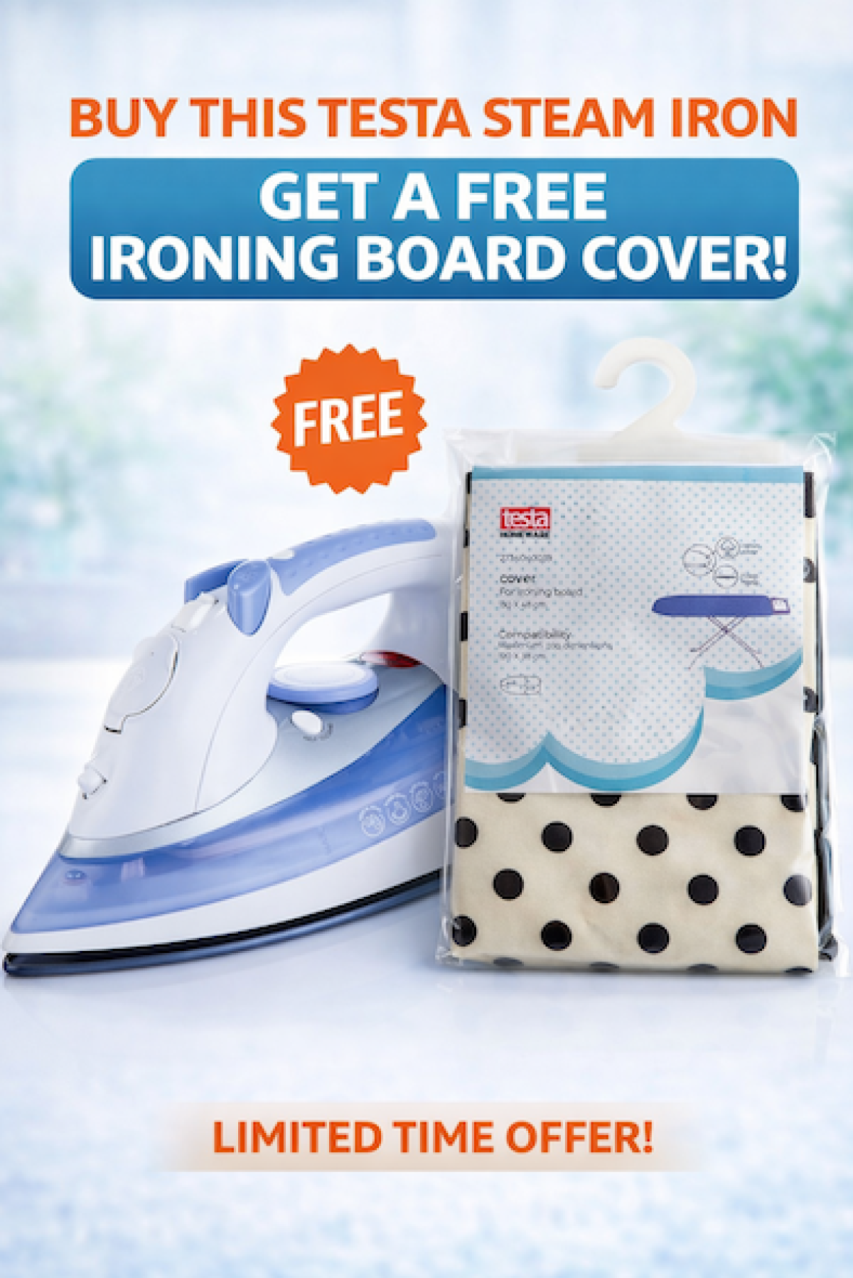 Testa Steam Iron(5016)+free Gift