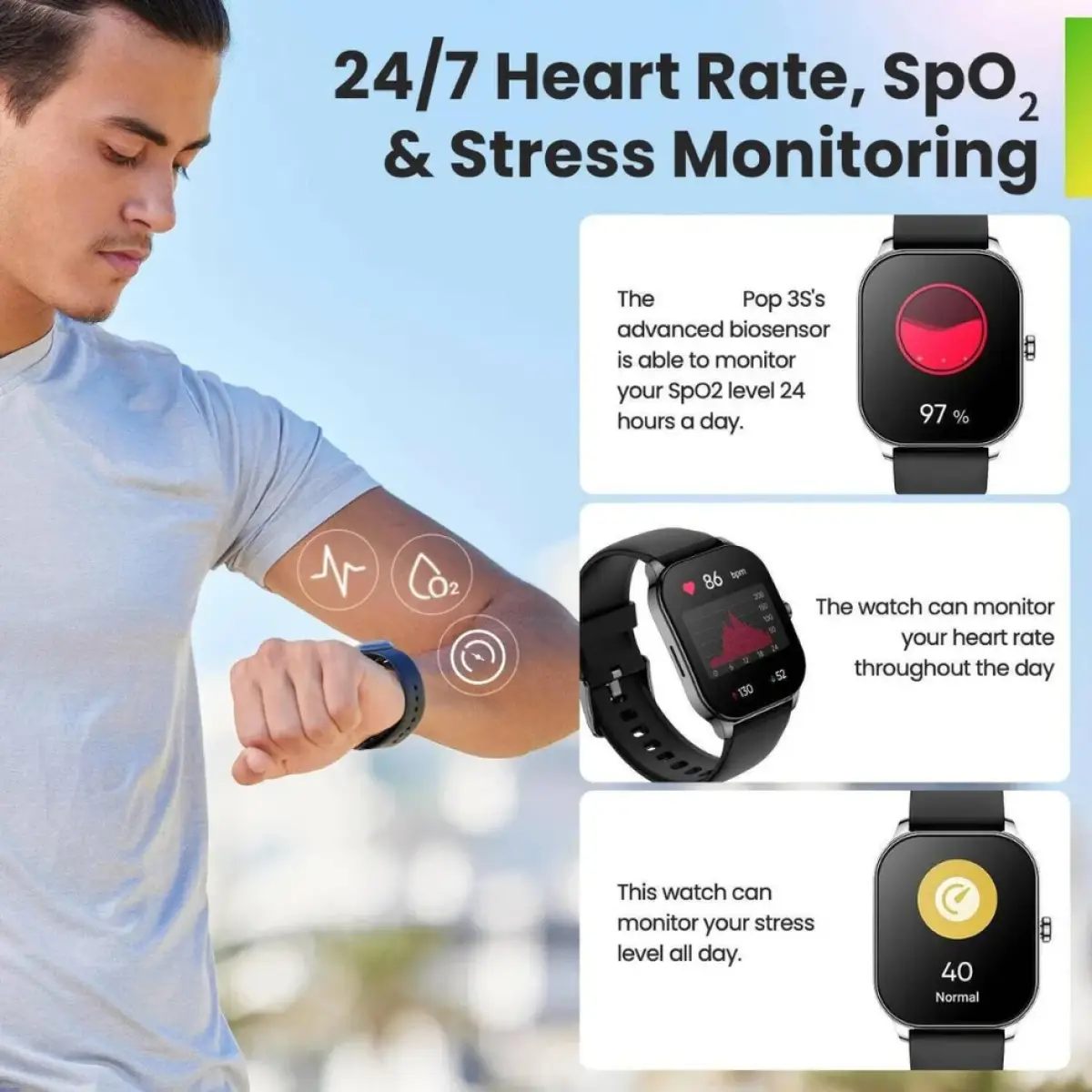 Amazfit Pop 3S Smartwatch