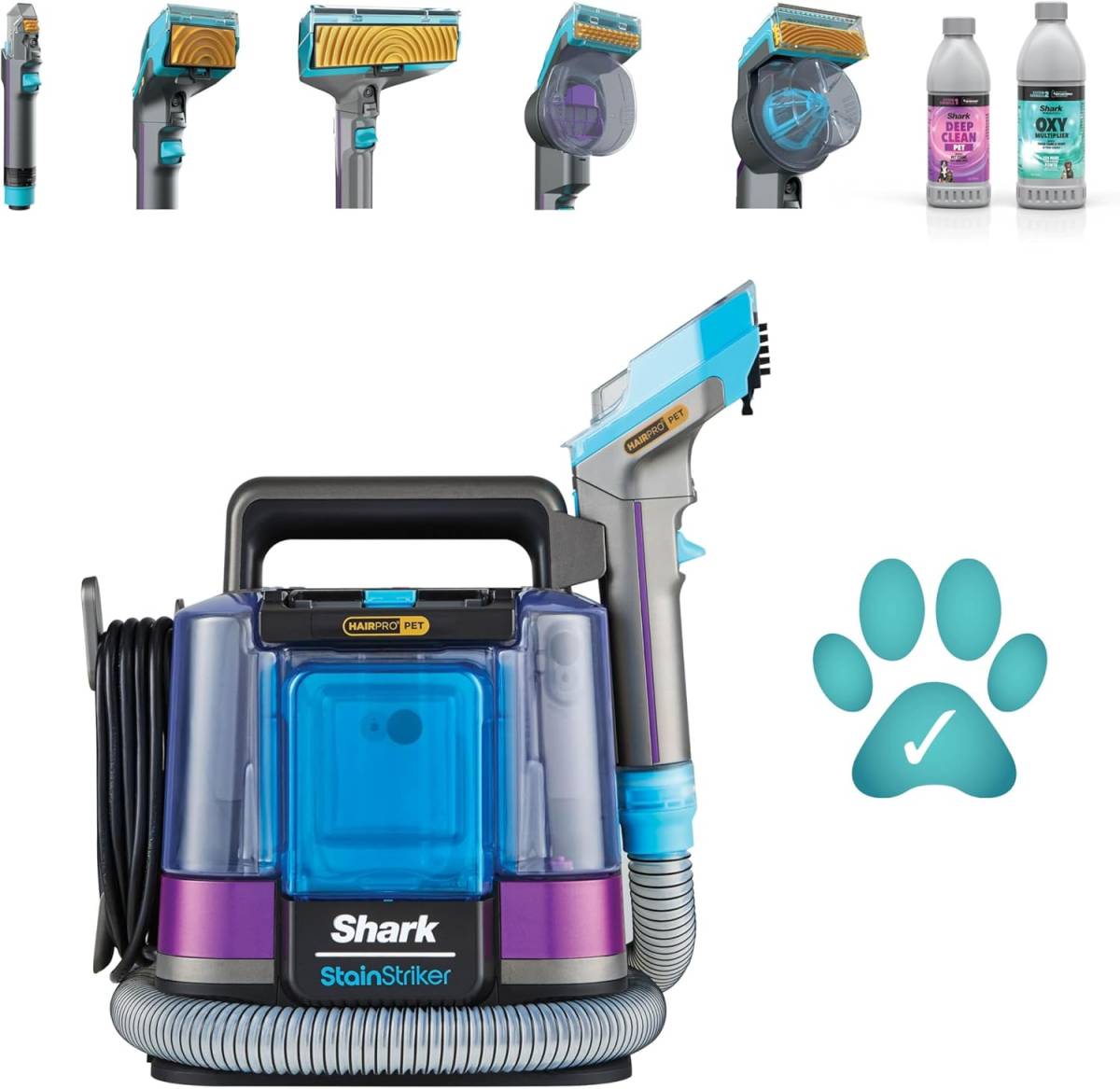 Shark Stainstriker Hairpro Pet Stain & Spot Cleaner 1.2l