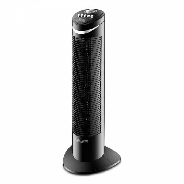 Black & Decker, 50w 3 Speed Tower Fan With Timer And Oscillationblack & Decker, 50w 3 Speed Tower Fan With Timer And Oscillation