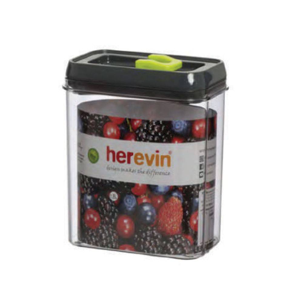 Herevin Storage Canister 1.8lt Grey With Green, 161183-560g