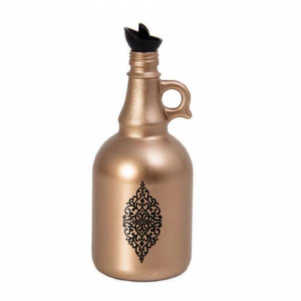 Herevin Decorated Oil Bottle Metallic Bronze 1lt, 151041-129bronze