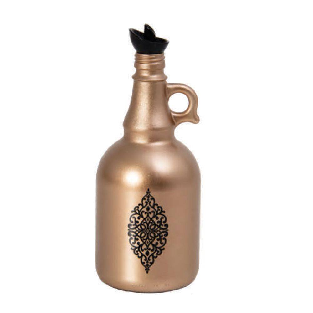 Herevin Decorated Oil Bottle Metallic Bronze 1lt, 151041-129bronze