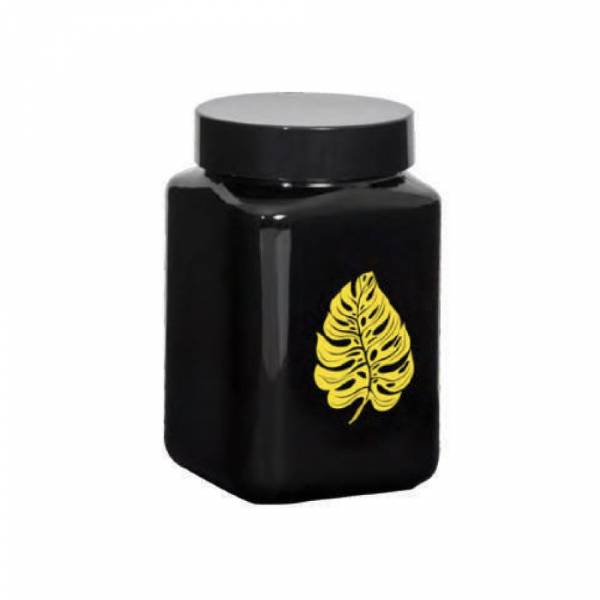 Herevin Square Canister Yellow Leaf 1.5lt, 147015-139y