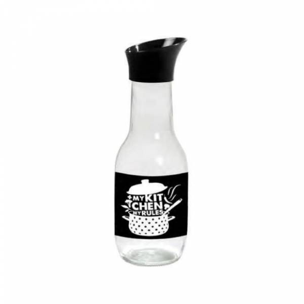 Herevin Decorated Carafe 1lt My Kitchen Transparent, 111652-062